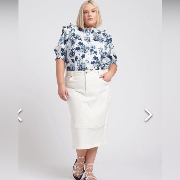 Universal Standard Dresses & Skirts - Universal Standard X Erdem denim skirt